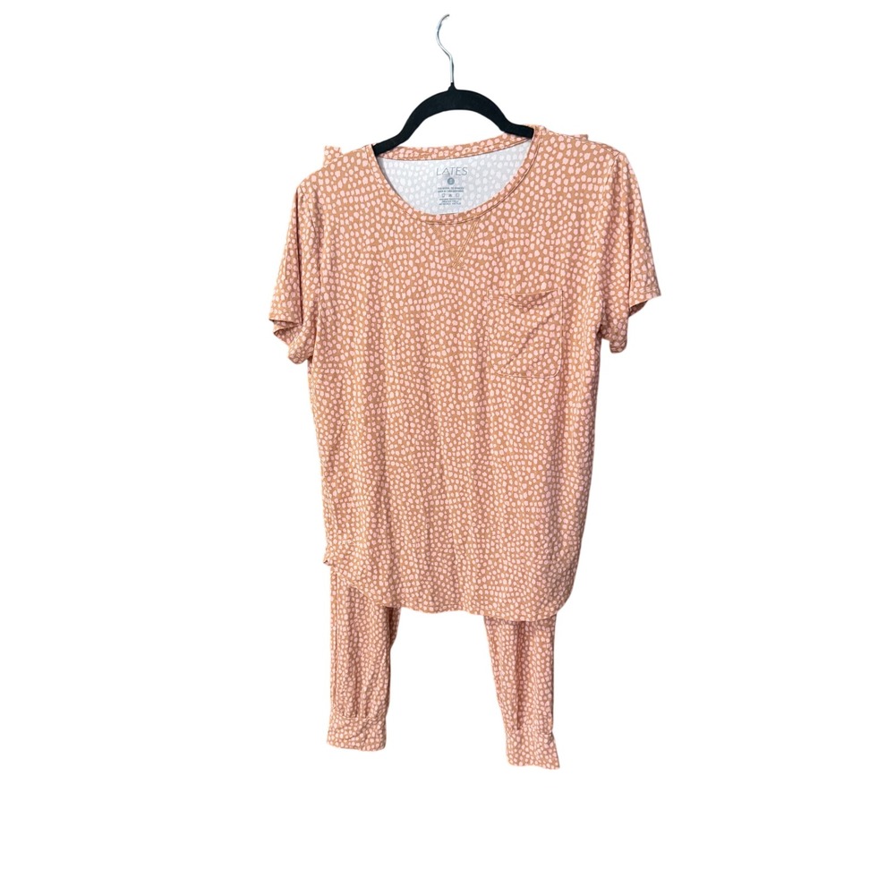 Lates by Kate Dot Modal Pajama Loungewear Set Small